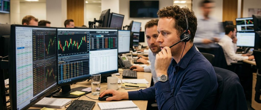 forex trader trading using forex indicators